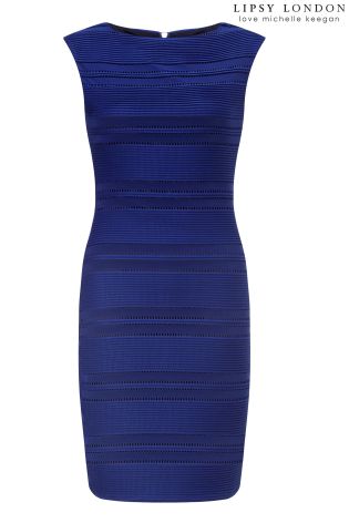 Lipsy Love Michelle Keegan Ripple Detail Bodycon Dress